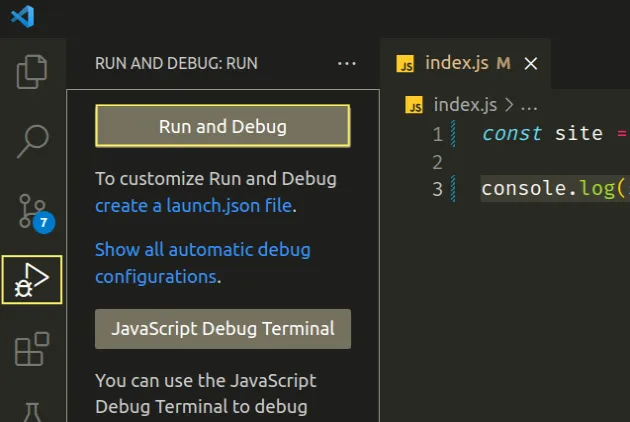 run code with debugger