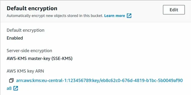 kms encryption s3 bucket