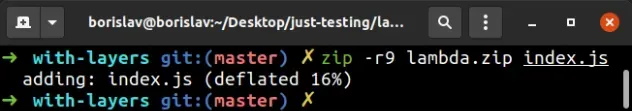 zip lambda code
