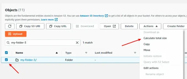 calculate total size