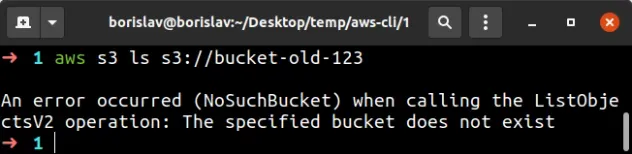 old bucket successfully deleted