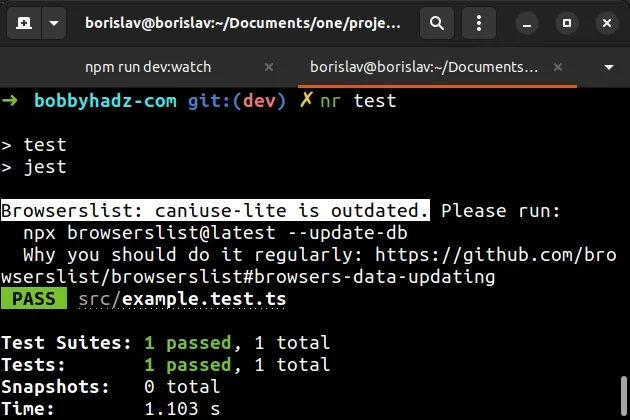 browserslist caniuse lite is outdated