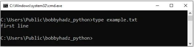 running type command windows