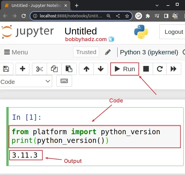 import platform method from platform version module