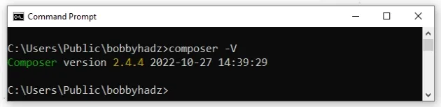 composer command works