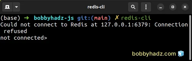 could not connect to redis connection refused
