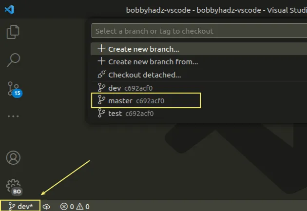 How To Easily Delete Git Branches In Visual Studio Code | Bobbyhadz