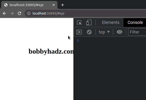 detect browser back button event using hashchange