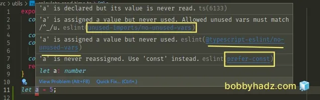 eslint multiple rules