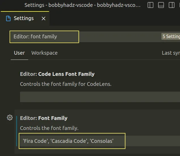 provide fallback font if fira code not installed