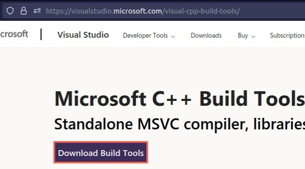 Error: Microsoft Visual C++  is required error [Solved] | bobbyhadz