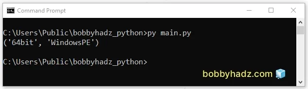 check if 64 bit or 32 bit using python script