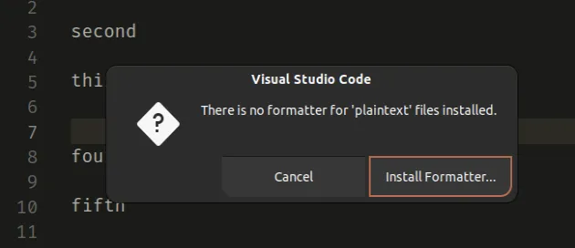 prompt-to-install-formatter