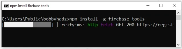 npm install firebase tools