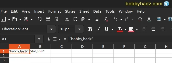 wrap excel fields in double quotes