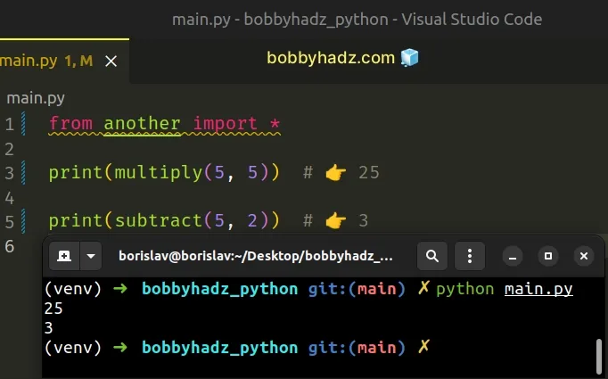 How To Import All Functions From A File In Python Bobbyhadz