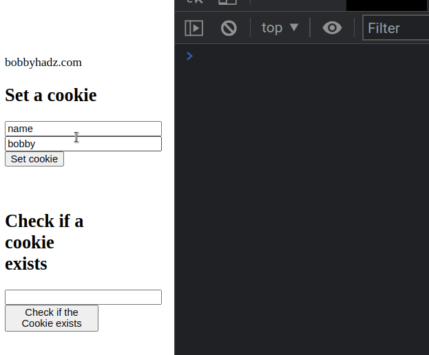 check if cookie exists