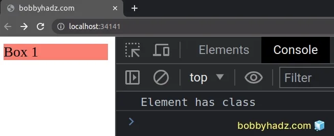 check if element does not have specific class