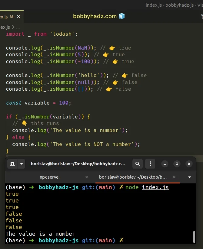 Check If Value Is Number Javascript