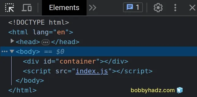 clear content of div element