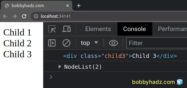 get nth child of element using javascript