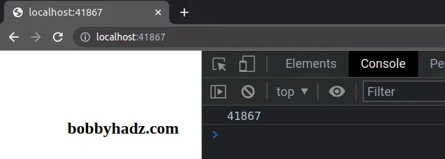 getting the port of the url using javascript