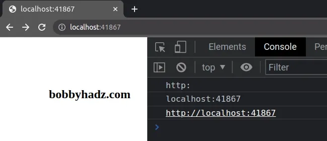 getting the protocol host and full url of the page