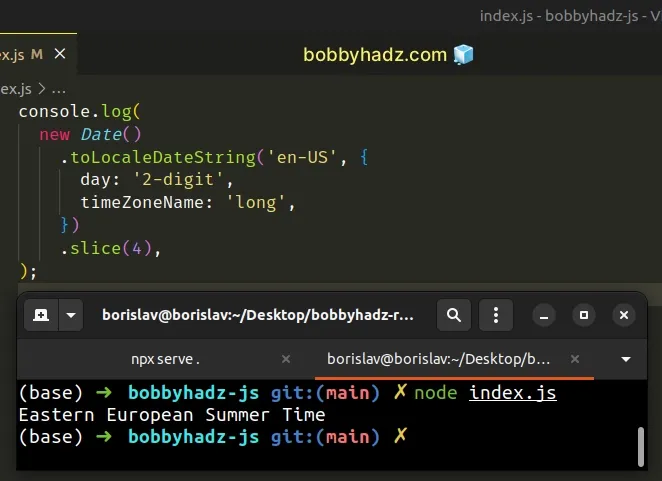 get-the-time-zone-name-or-abbreviation-using-javascript-bobbyhadz