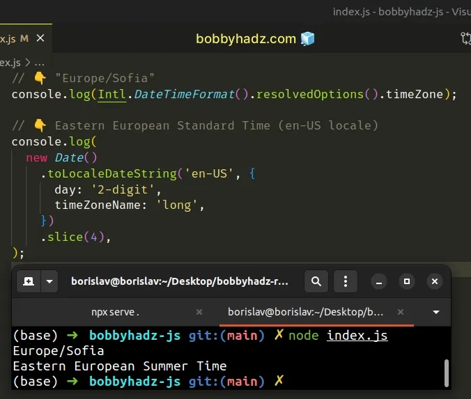 get-the-time-zone-name-or-abbreviation-using-javascript-bobbyhadz