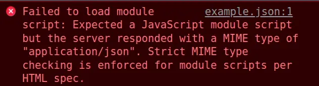 failed to load module script