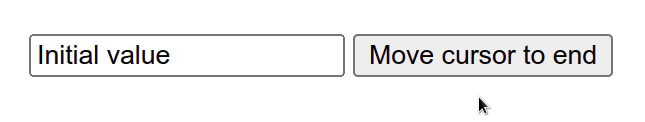 move cursor to end of input