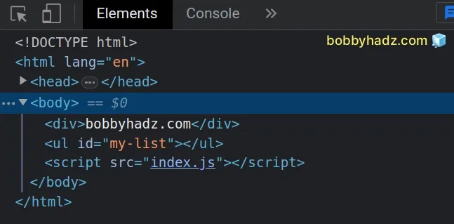 How To Remove li Elements From A List ul In JavaScript Bobbyhadz