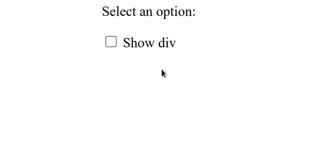 show element if checkbox checked