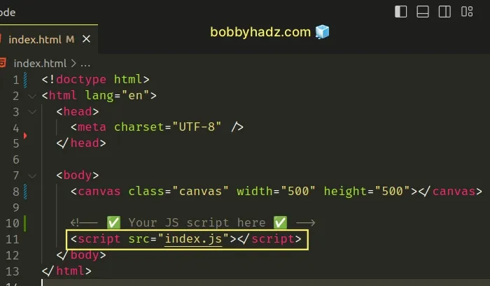move js script tag to bottom of body tag