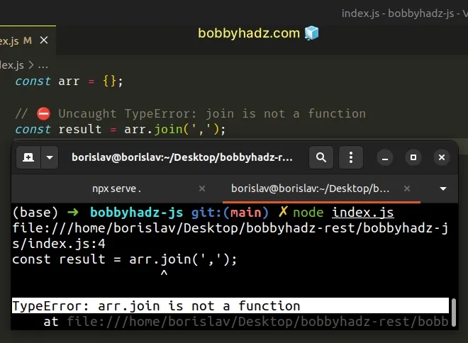 join is not a function