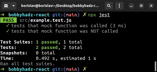 reset single mocked function