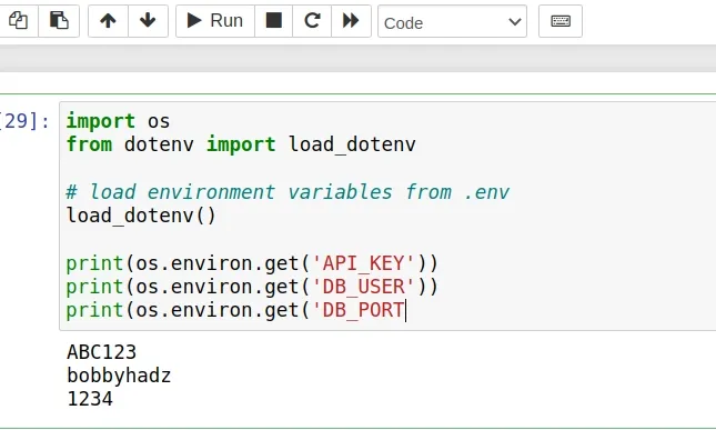 using dotenv to set environment variables