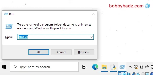 type cmd k