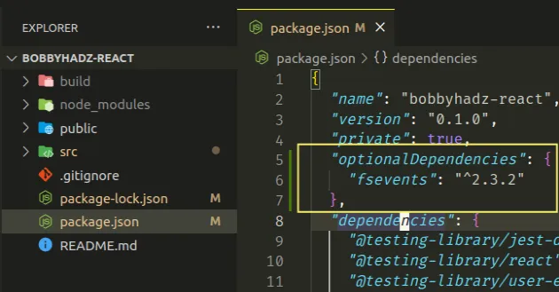 using optional dependencies