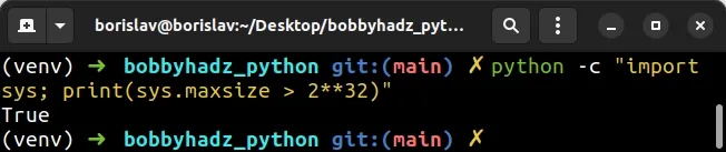 check if python runs in 64 bit or 32 bit