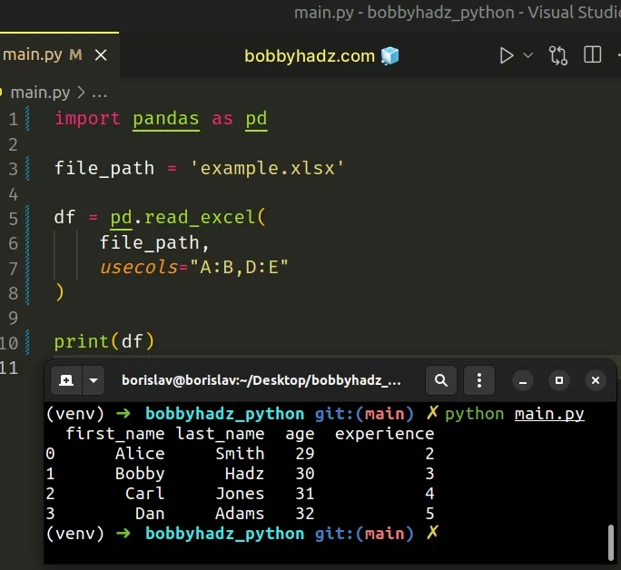 reading-specific-columns-from-an-excel-file-in-pandas-bobbyhadz