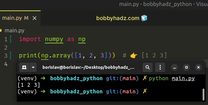 dont name your file numpy py
