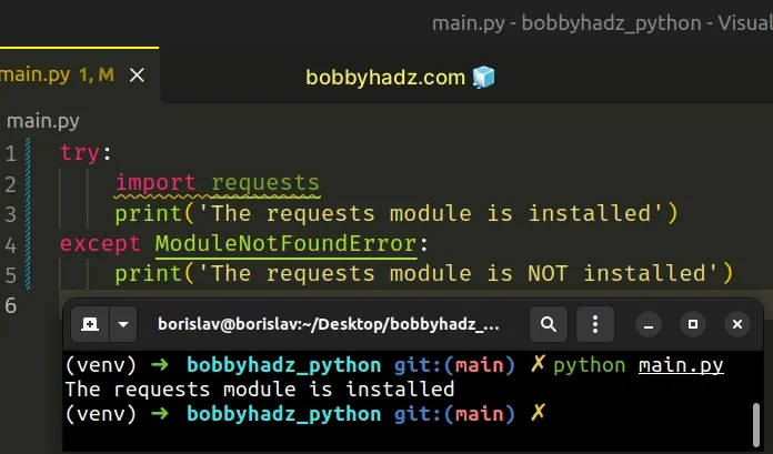 check if python package is installed