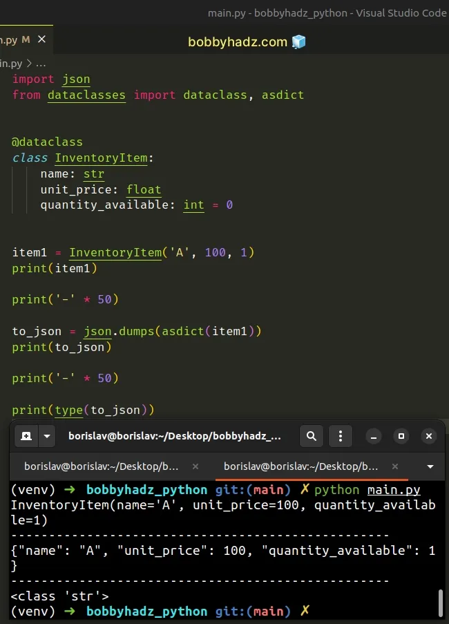 how-to-convert-dataclass-to-json-in-python-5-ways-bobbyhadz
