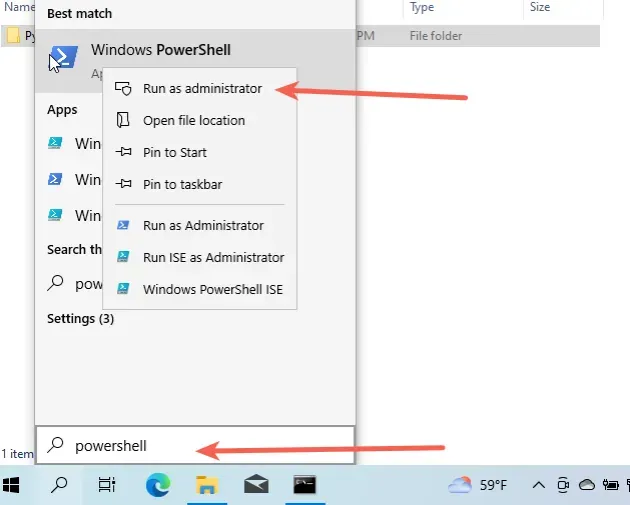 windows run powershell as administrator