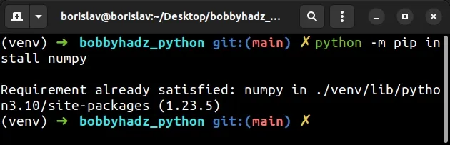 use python m pip command instead