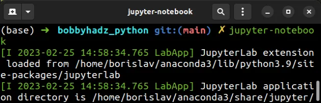 using jupyter notebook alias command