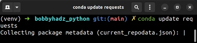 conda update requests