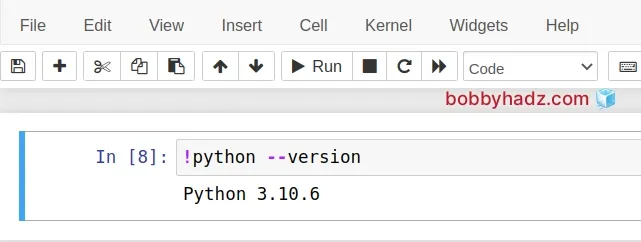 The purpose of the exclamation mark (!) in Jupyter Notebook | bobbyhadz