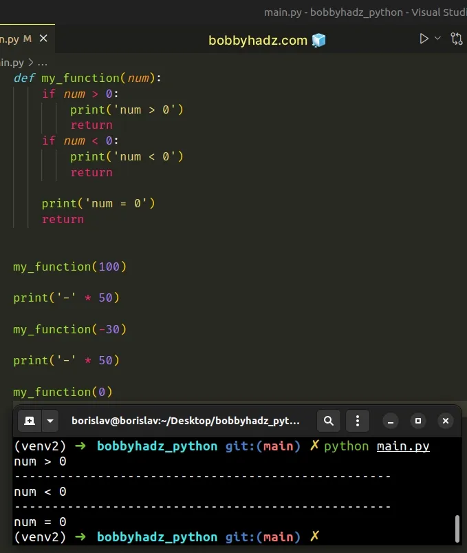 How To Exit An If Statement In Python 5 Ways Bobbyhadz